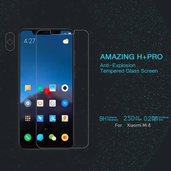 

Glass For Xiaomi Mi8 Mi 8 Tempered Glass Nillkin Amazing H+Pro Screen Protector For Xiaomi Mi 8 Glass 2.5D Curve Protective Film