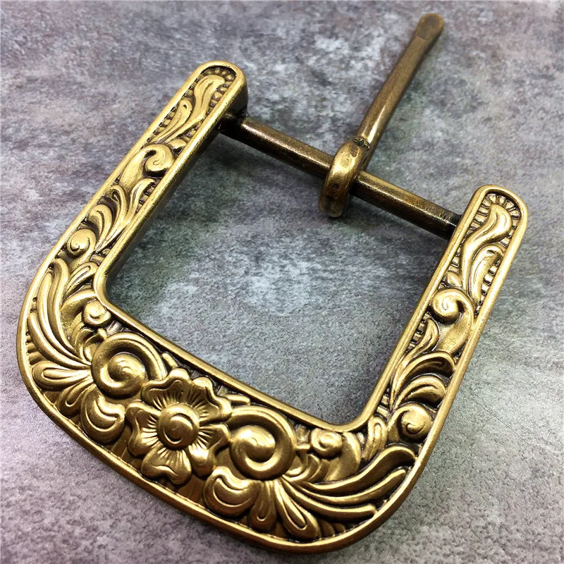 Craved Brass Belt Buckles Arabesque Belt Buckle (5)