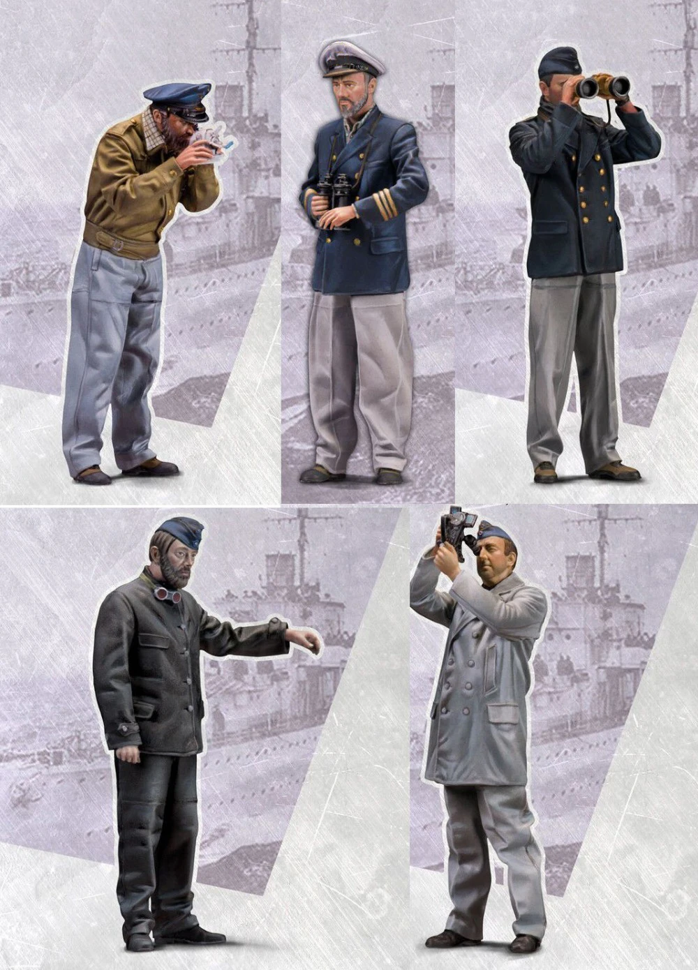 

1/35 Resin Figure Building Kit U-Boat Crew