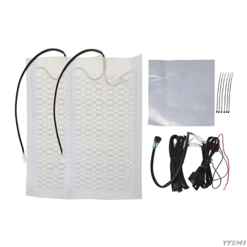 

Tirol NEW 1 Seat 12V Universal Carbon Fiber High/Low Round Switch Car Heated Seat Pads-W212