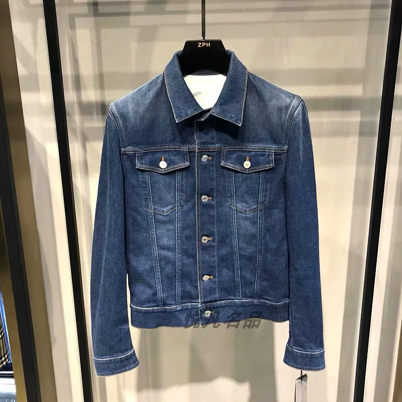 2019 Best Version 1:1 Logo Embroidery Women Men Denim Jacket Streetwear Men Denim Jeans Jacket 2019 Best Version 1:1 Logo Embroidery Women Men Denim Jacket Streetwear Men Denim Jeans Jacket