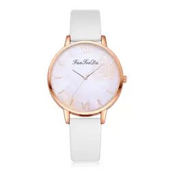 Случайный набор Кварцевые наручные часы Для женщин Простые модные часы роскошный женский кожаный ремень наручные часы Orologio Uomo