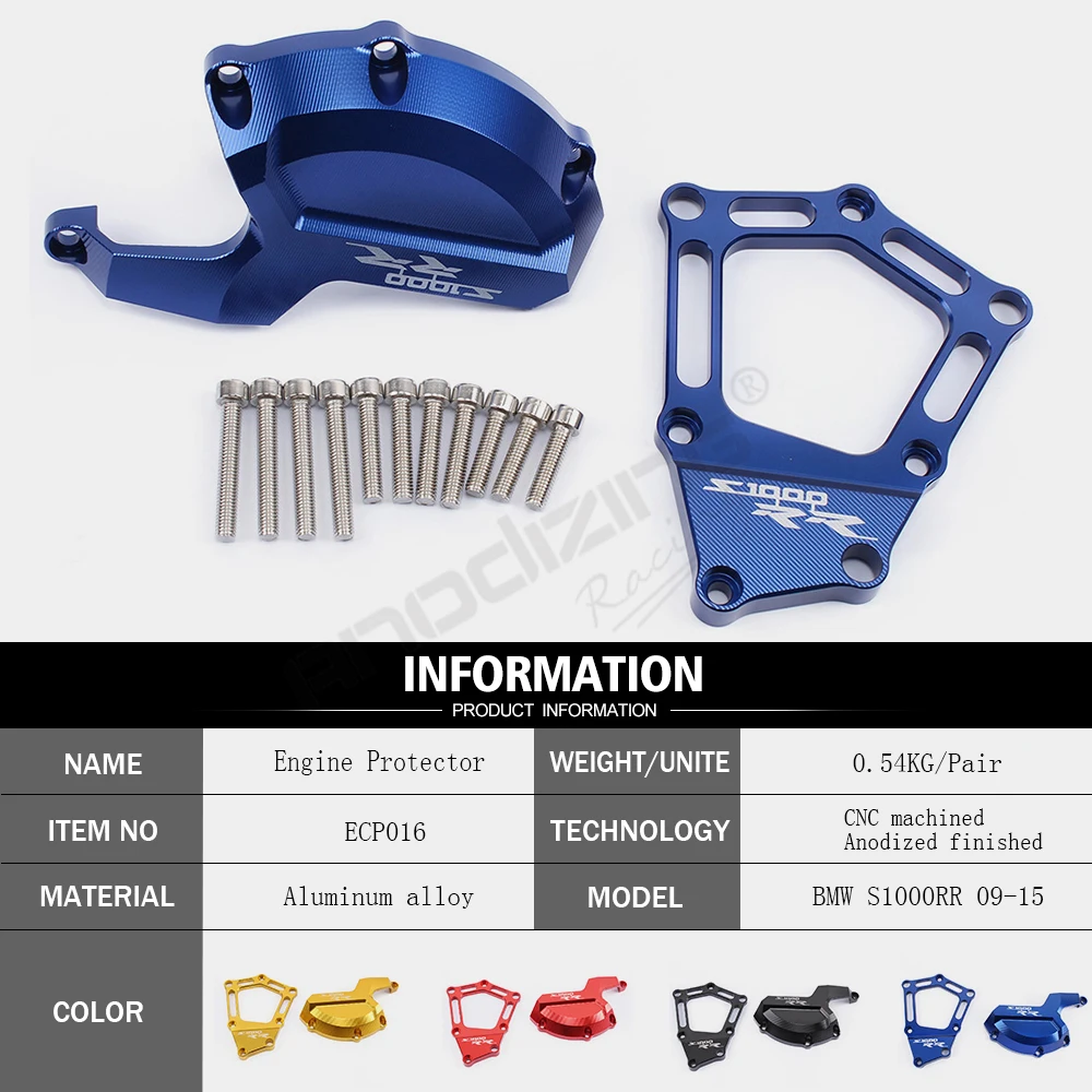 Engine Case Stator Cover Guard Sliders Protector For BMW S1000RR HP4 09-15 Blue Engine Case Stator Cover Guard Sliders Protector For BMW S1000RR HP4 09-15 Blue