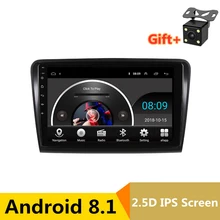 10 pollici 2.5D IPS Android 8.1 Car DVD Multimedia Player GPS Per Il vecchio Skoda Superb 2009-2010-2013 car audio radio stereo di navigazione