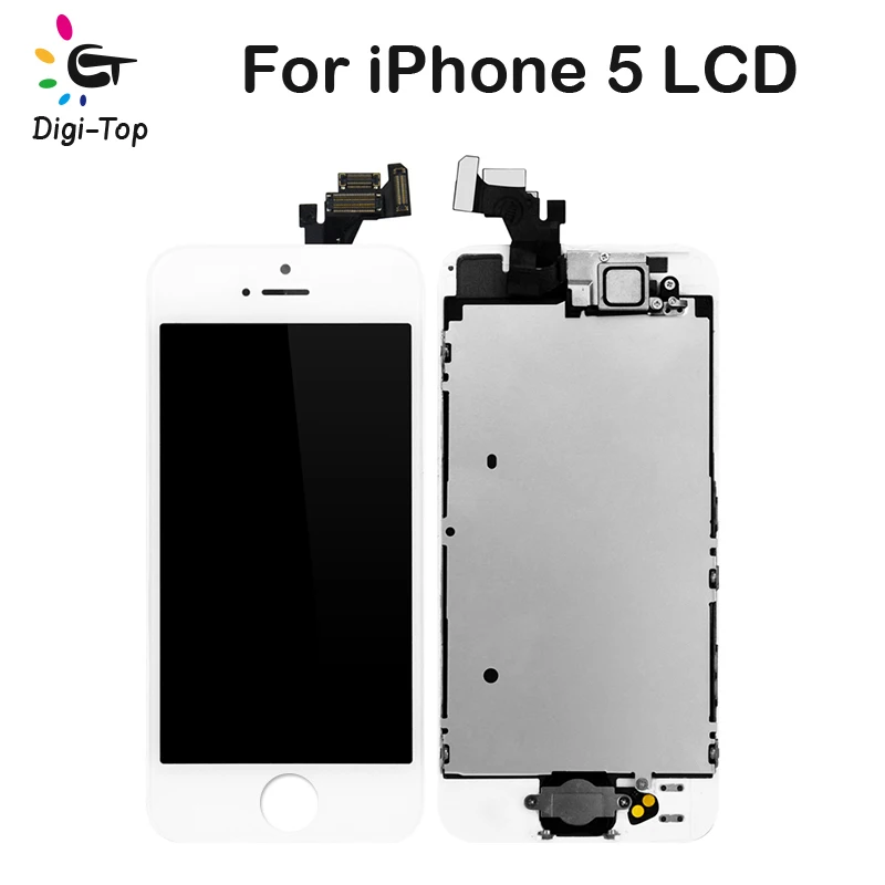 

OLED 10Pcs per Lot Complete LCD For iPhone 5 5S 5C Touch Screen Digitizer Display Full Assembly AAA+++High Quality Free DHL