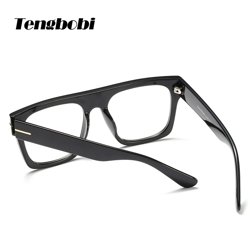 Модные для мужчин плоский топ квадратный oversize очки женщин оптический дизайнер рецепт близорукость оправы для очков CY251