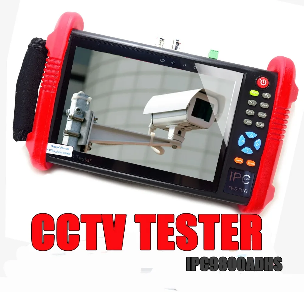 

IPC9800ADHS 7inch CCTV Cameras Tester Monitor TVI CVI AHD SDI CVBS IP HD Coaxial Camera Tester for Test Security Camera
