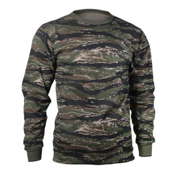 

INCERUN Mens T-shirts Fashion Camouflage Print Long Sleeve Casual T Shirts Loose Military Combat Tee Tops Men Plus Size 2020