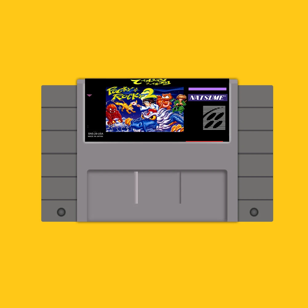 

Hot 46 Pin 16 Bit NTSC Game Cartridge - Pocky rocky 2