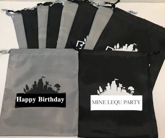 

1pcs Battle Royale Game Party Decorations Small Drawstring Storage Bag Sports Bag Party Supplies Favor Kid Gifts
