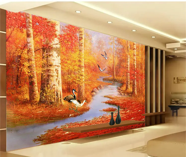 Wall Painting Nature Designs - Draw Non Paper