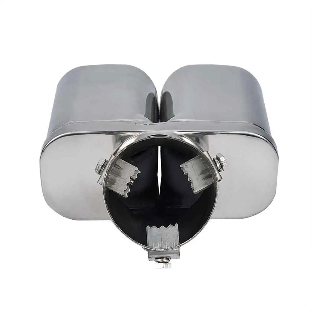 

Y-type Exhaust Pipe Muffler Tail Pipe Outlet Nozzle Stainless Steel Trim Tip Circular Oblique End