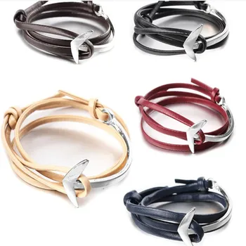 

Beautifully simple daily wear leather bracelet with five girls present spear