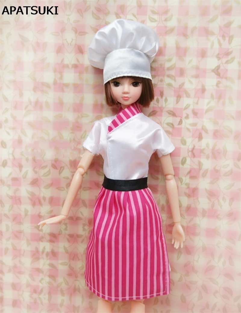 Cosply Costume Chef Clothes для кукол Барби и шляп BJD 1/6 детская игрушка | Игрушки хобби