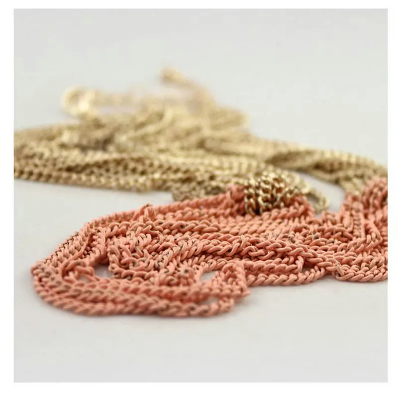 J061 BigBing Модная бижутерия Золотая розовая многослойная цепочка, короткое ожерелье модное женское ожерелье в виде цепи, ювелирные изделия высокого качества