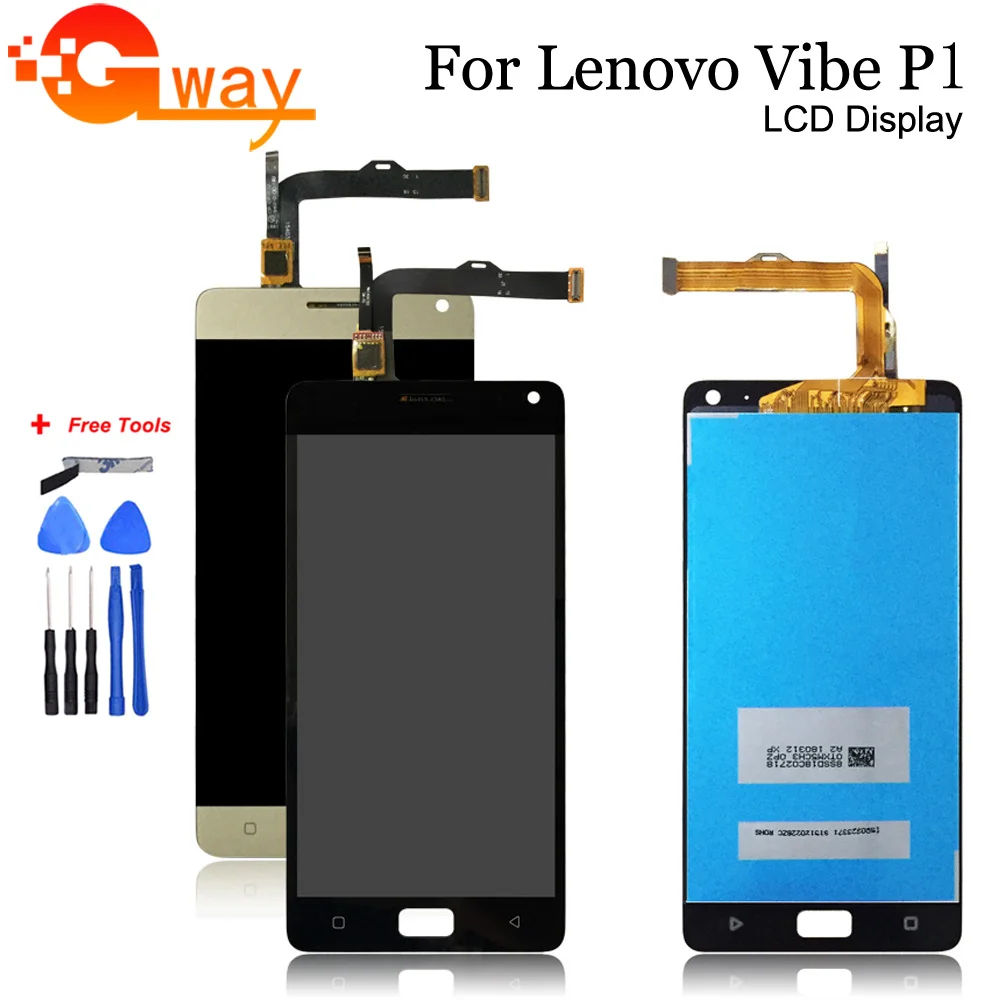 

For Lenovo Vibe P1 LCD Screen Display+Touch Panel Digitizer Assembly parts For Lenovo P1a42 LCD And Touch Screen With Frame