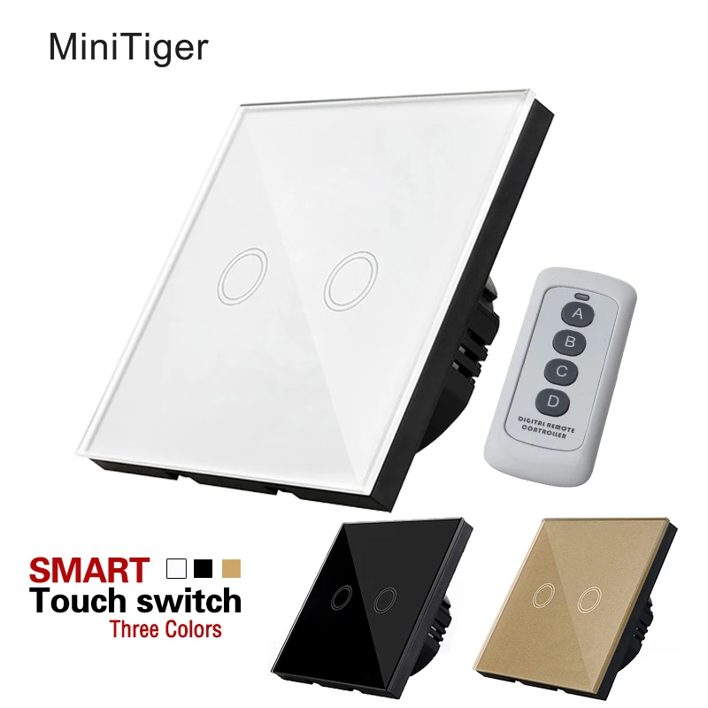 Hot Sell Tempered Glass Light Touch Switch Remote Control Wifi Wall Light Touch Screen Switch Remote