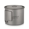 Lixada Ultralight Titanium Cup Water Cup Mug with Foldable Handle Outdoor Portable Camping Picnic 300ml / 350ml / 550ml / 650ml ► Photo 2/6