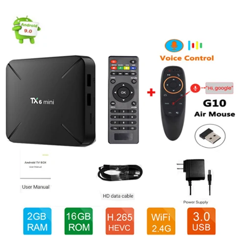 ТВ приставка Tanix TX6 MINI на базе Android 9 0 2 ГБ 16 четырехъядерный Allwinner H6 4 ГГц Wi Fi 4K