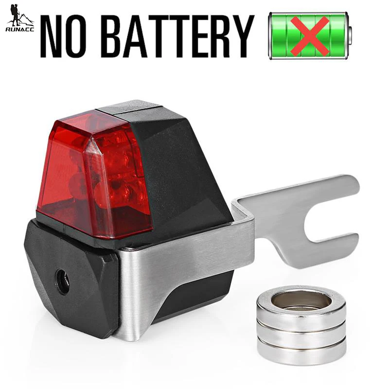 

RUNACC Bicycle LED Taillight Self-powered Bike Rear Light Waterproof Cycling LED Tail Light Safety Warning Bike Rear Lamp