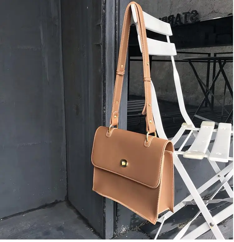 Casuale Di Del Bhju788 Nero Messaggero Delle Ragazza Spalla Della Donne Modo Dell'annata black Femminile marrone Sacchetto Composito Semplice Brown q55tPxwB