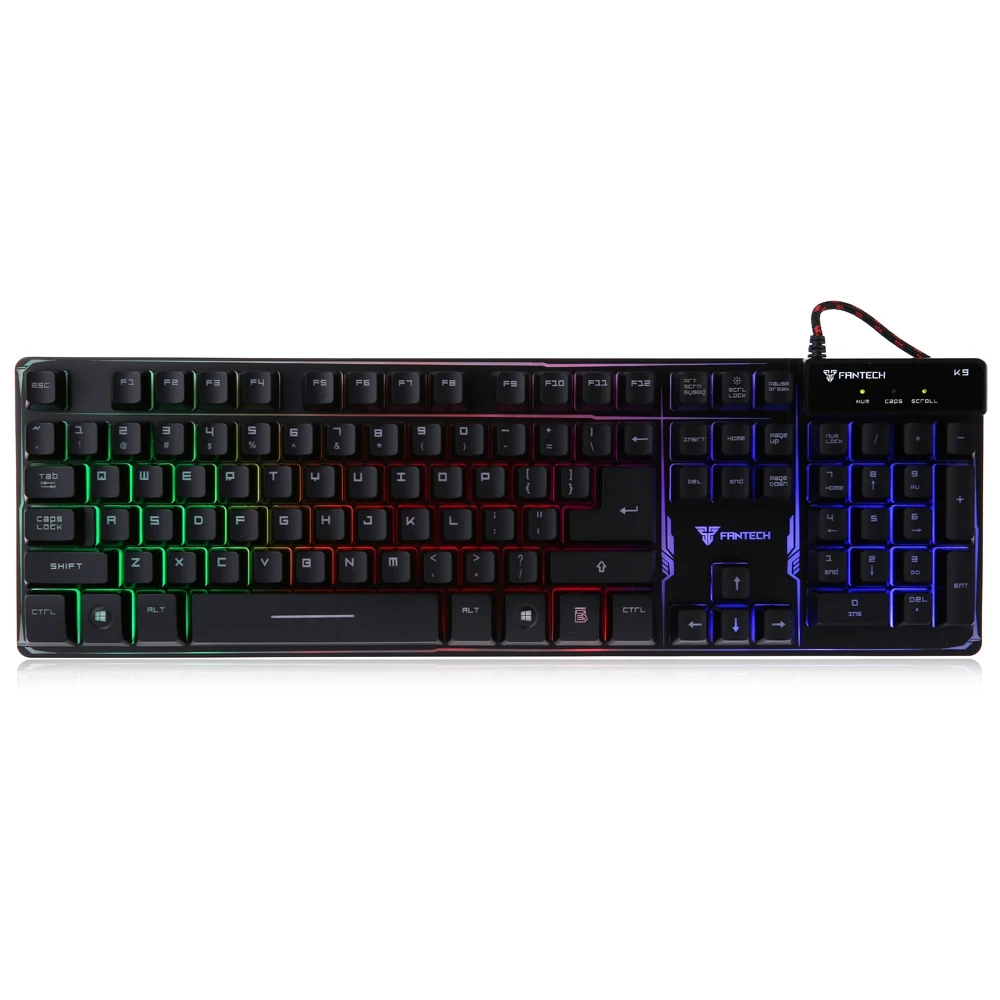FANTECH K9X Ergonomic USB Wired Gaming Water Resistant Floating keys