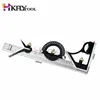 12 inch 45 degree 90 degree horizontal angle high-end multi-function combination square with round protractor set ► Photo 1/6