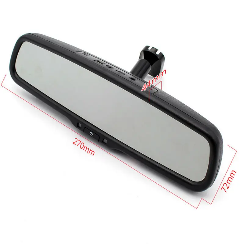  HD 5 Inch IPS LCD Screen 1080P Auto Dimming Anti-Glare Car DVR Bracket Mirror Monitor Camera Digita