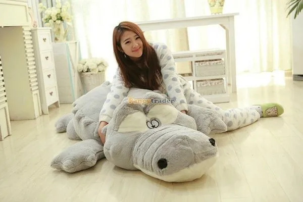Fancytrader 79'' 200cm Super JUMBO Biggest Plush Crocodile Alligator, 2 Colors, Free Shipping FT50127 (8)