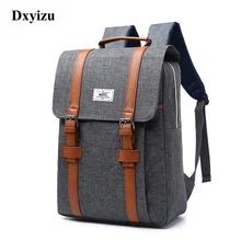 Винтажные мужские и женские холщовые рюкзаки, школьные сумки для подростков мальчиков и девочек, Большой Вместительный рюкзак для ноутбука, модный мужской рюкзак