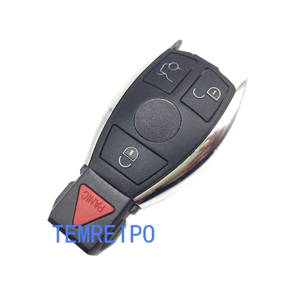 

Smart Car Key Remote Control Key Blank Shell 3 4 Button For Mercedes Benz Car Key Replacement Case Fob with logo