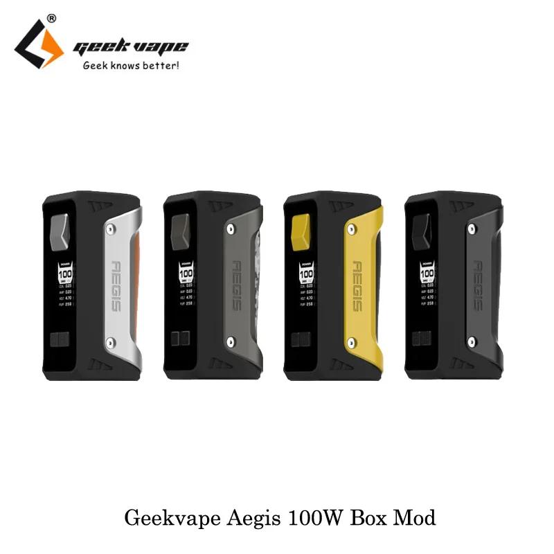 

100W Original Geekvape Aegis Box Mod Powered by 18650/26650 Battery With Water/Shock/Dirt Proof elektronik sigara vape mod box