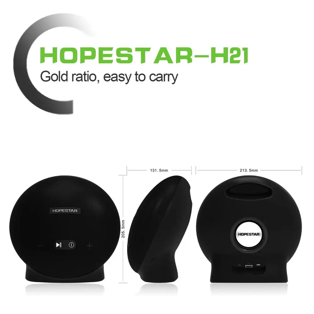 

HOPESTAR H21 8W*2 Bluetooth Speaker 4800mAH Portable Wireless Loudspeaker Sound System stereo Outdoor Speaker
