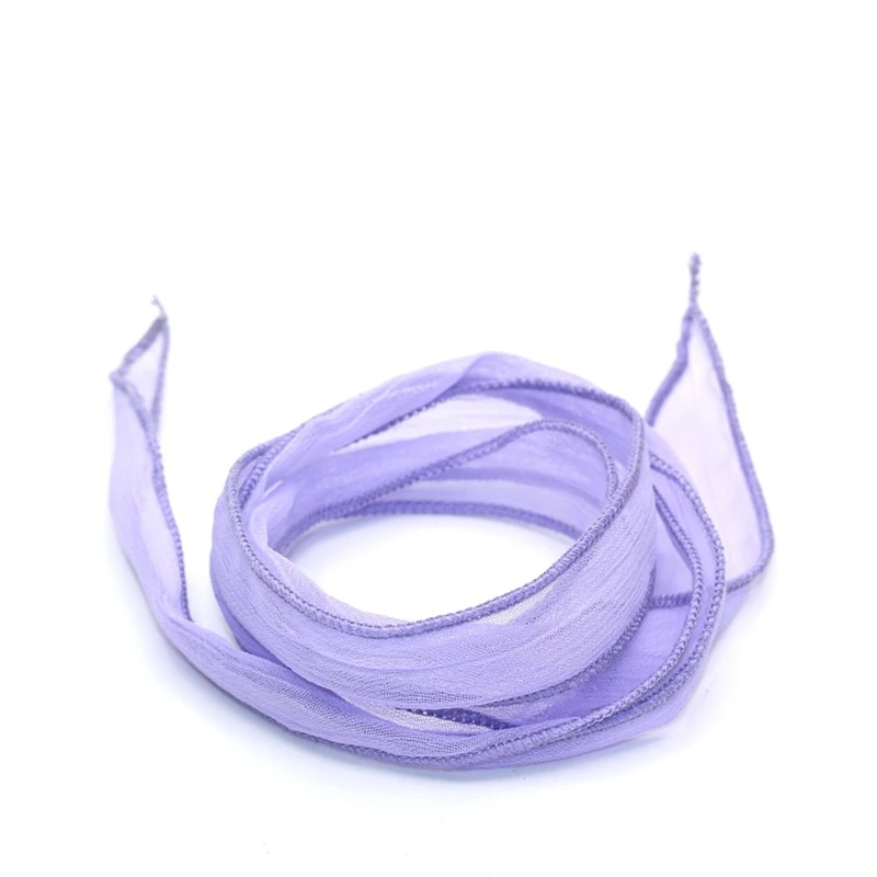 

New Arrival 10 Colors Sari Silk Ribbon Wrap Yoga Fashion Women Bracelet Accessories