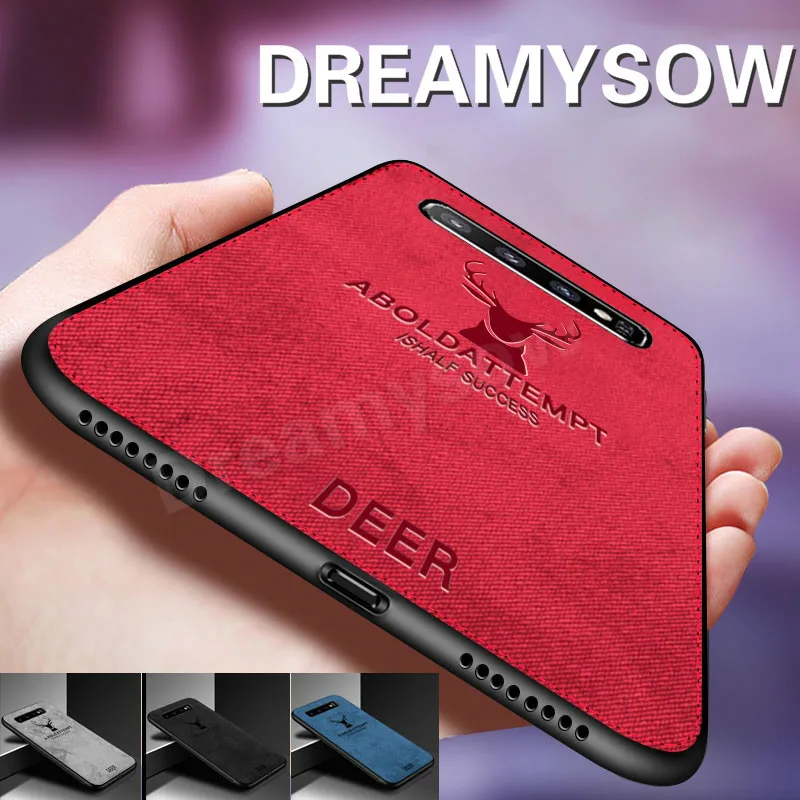 

Luxury Vintage Cloth Fabric Phone Case for Samsung Galaxy M20 A30 A50 S10 S9 S8 Plus S10e A6 Plus A8 A7 2018 Note 8 9 Back Cover