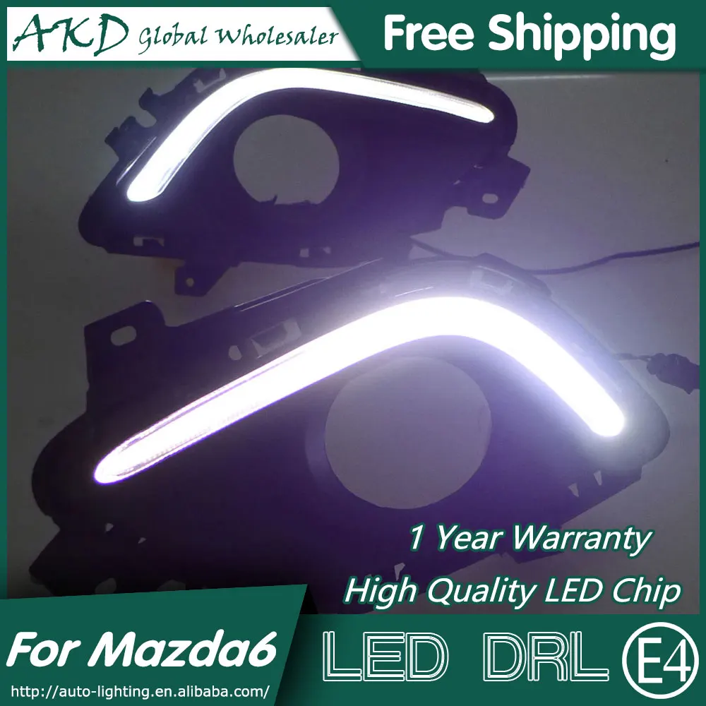 

AKD Car Styling for Mazda 6 DRL 2014-2015 Mazda6 Atenza LED DRL Turn Signal LED Running Light Fog Light Parking Accessories