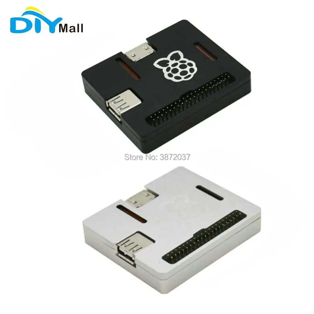 

DIYmall for Raspberry Pi 3 Model A+ Case CNC Aluminum Case Ultra-thin Metal Shell for RPI 3 Model A plus Black Silver Enclosure