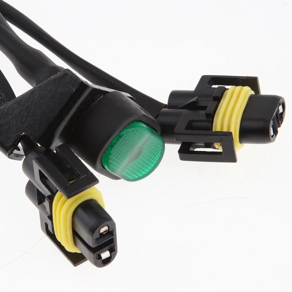 Motorcycle Front Driving Aux Light Fog Lamp Switch Cable Wire For BWN