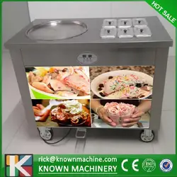 Тонкой медный конденсатор 50/60 Гц R410A один кекса с шестью шкафы жареное мороженое рулонной машины Бесплатная доставка по морю