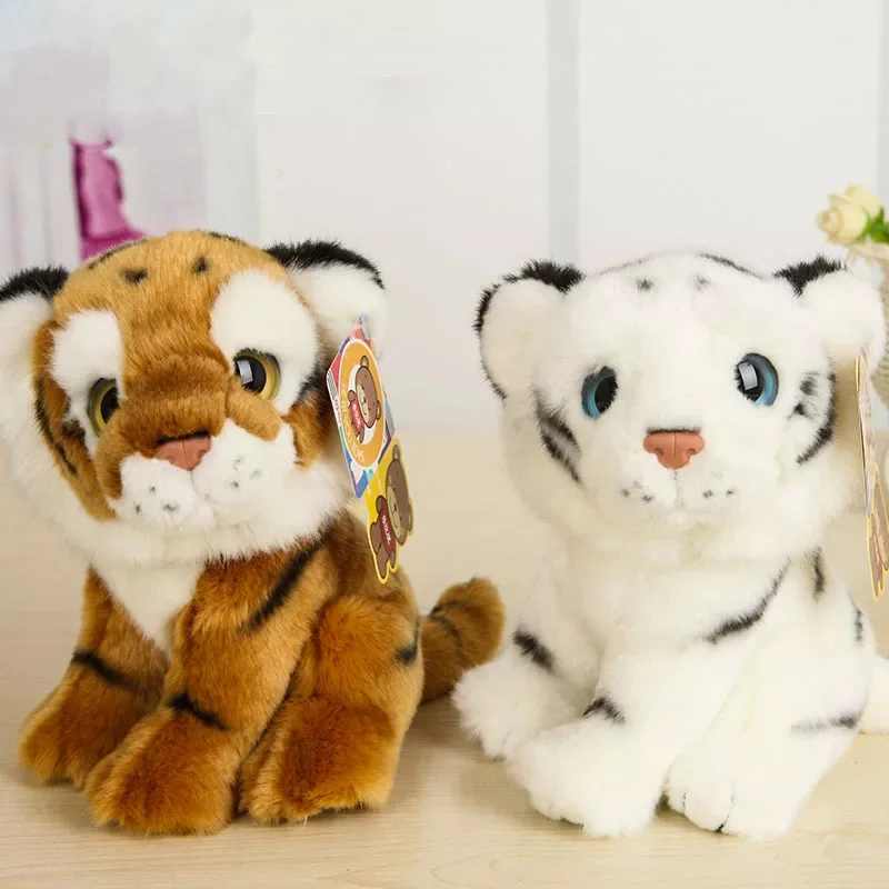18 см имитация диких животных плюшевые игрушки Kawaii тигр лев леопард Плюшевая