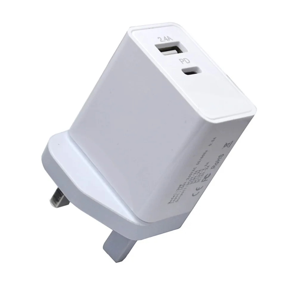 

SOONHUA Portable USB PD Charger Type C Power Delivery QC 3.0 Quick Charging Adapter Travel Wall Charger With Smart Protection