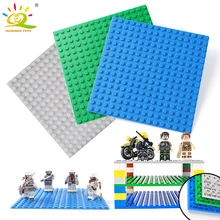 3 color 16*16 Dot Double side BasePlate Board for Bricks Compatible Legoed classic city figures Building Block Toys For Children