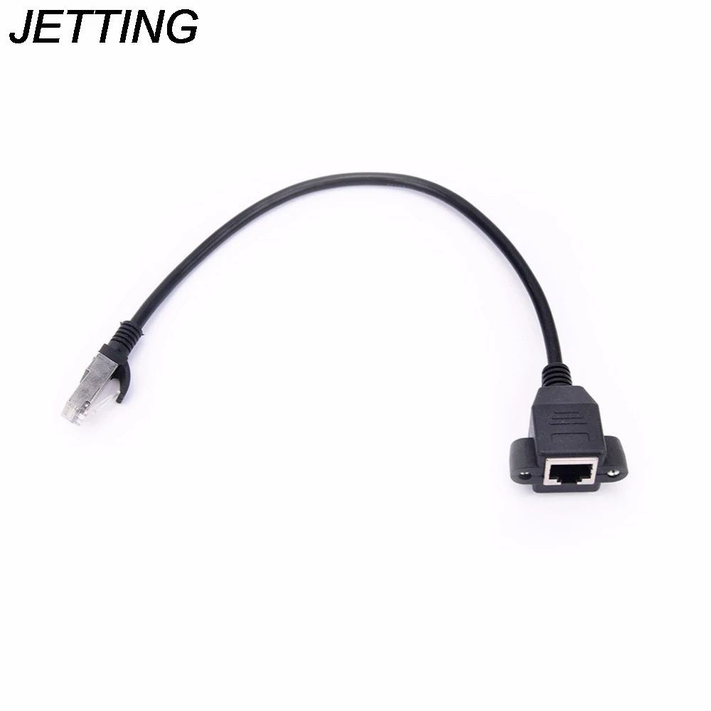 Сетевой Удлинительный кабель JETTING 1 шт. черный RJ45 штекер-гнездо | Обустройство