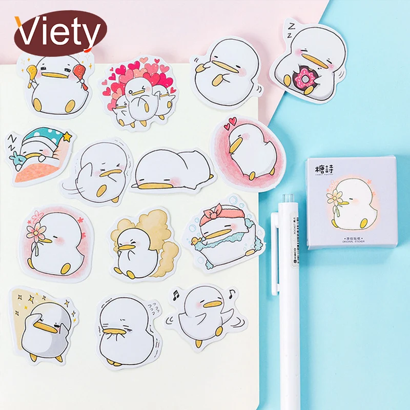 

45pcs/lot cute little duck mini paper sticker decoration stickers DIY ablum diary scrapbooking label sticker kawaii stationery
