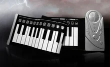 Kids Musical Toys Early Educational Children’s Piano Practice Player 49 Keypad Portable Folding Soft Kids Beginner Instrument