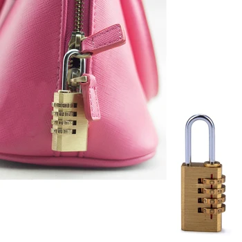

Mini 4 Digits Number Password Code Lock Combination Padlock Resettable For Travelling Bag Door Best Sale-WT