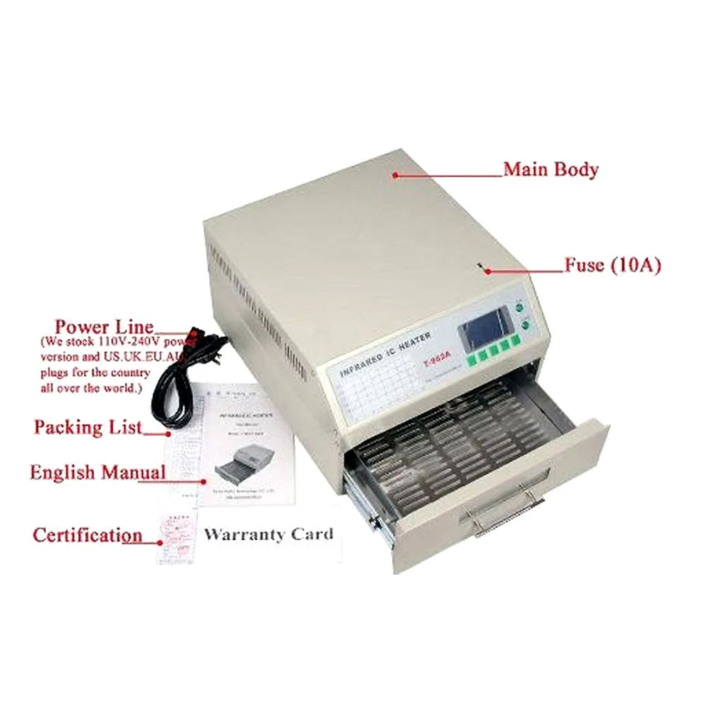 Puhui-T962-110V-220V-Reflow-Equipment-T-962-Infrared-Reflow-Oven-Furnace-IC-Heater-BGA-Rework (3)