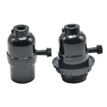 E27 Винтаж Разъем UL бакелит держатель лампы edison Винт лампа розетка с ручкой переключатель подвеска Цоколи самоблокирующимся 3 шт