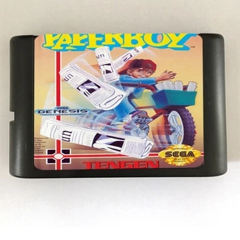 

Top quality 16 bit Sega MD game Cartridge for Megadrive Genesis system --- Paper Boy