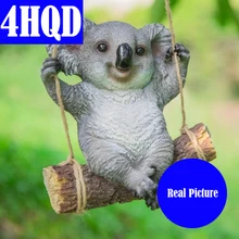 Украшение сада Сад Двор Пейзаж Смола животное Сад Украшение Моделирование коала скульптура ремесла украшения